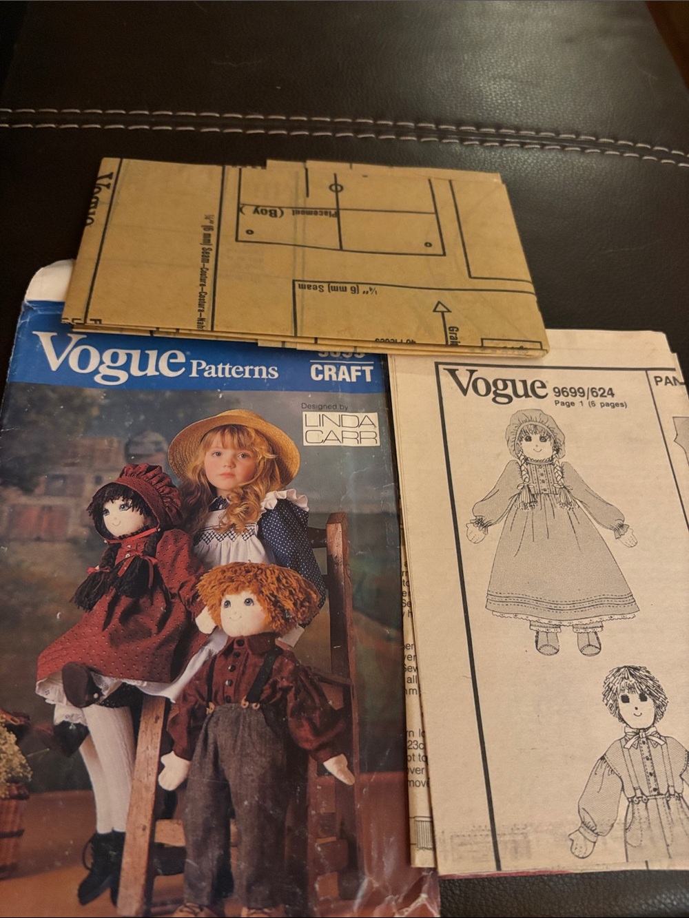 vintage 1986 Vogue Craft Pattern #9699 designed by Linda Carr